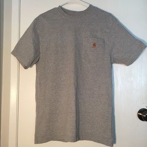 Grey Carhartt T-shirt with Pocket Logo